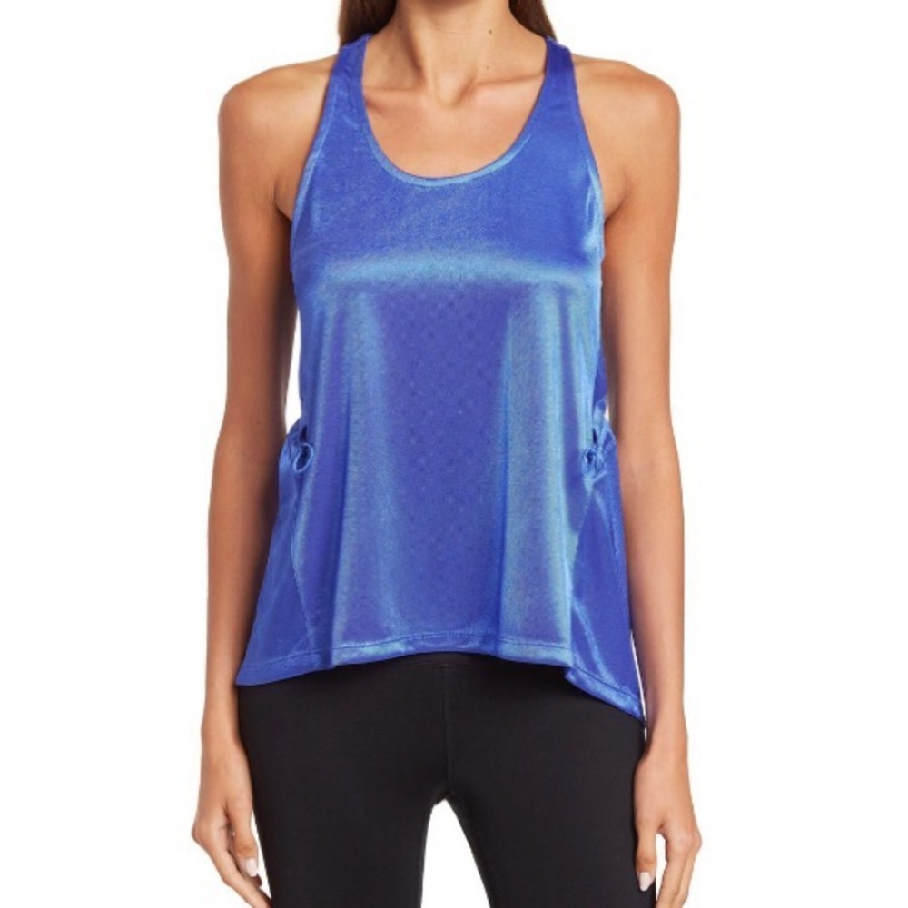 Spyder Shine Royal Blue Sleeveless Drawstring Athletic Tank Top Women’s Large